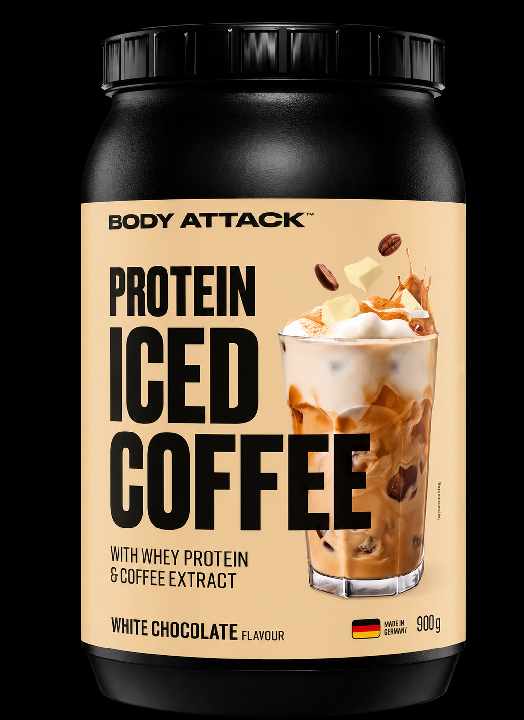 Body Attack Protein Iced Coffee – White Chocolate (900g)