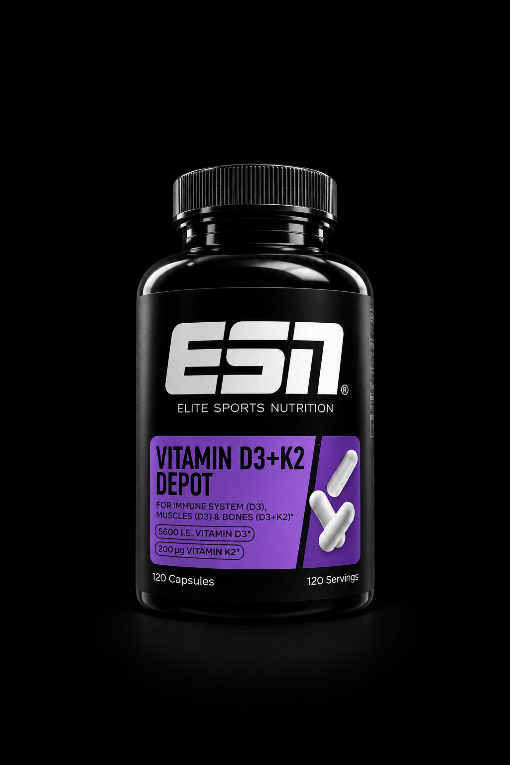 ESN Vitamin D3 + K2 Depot Kapseln (120 Stück)