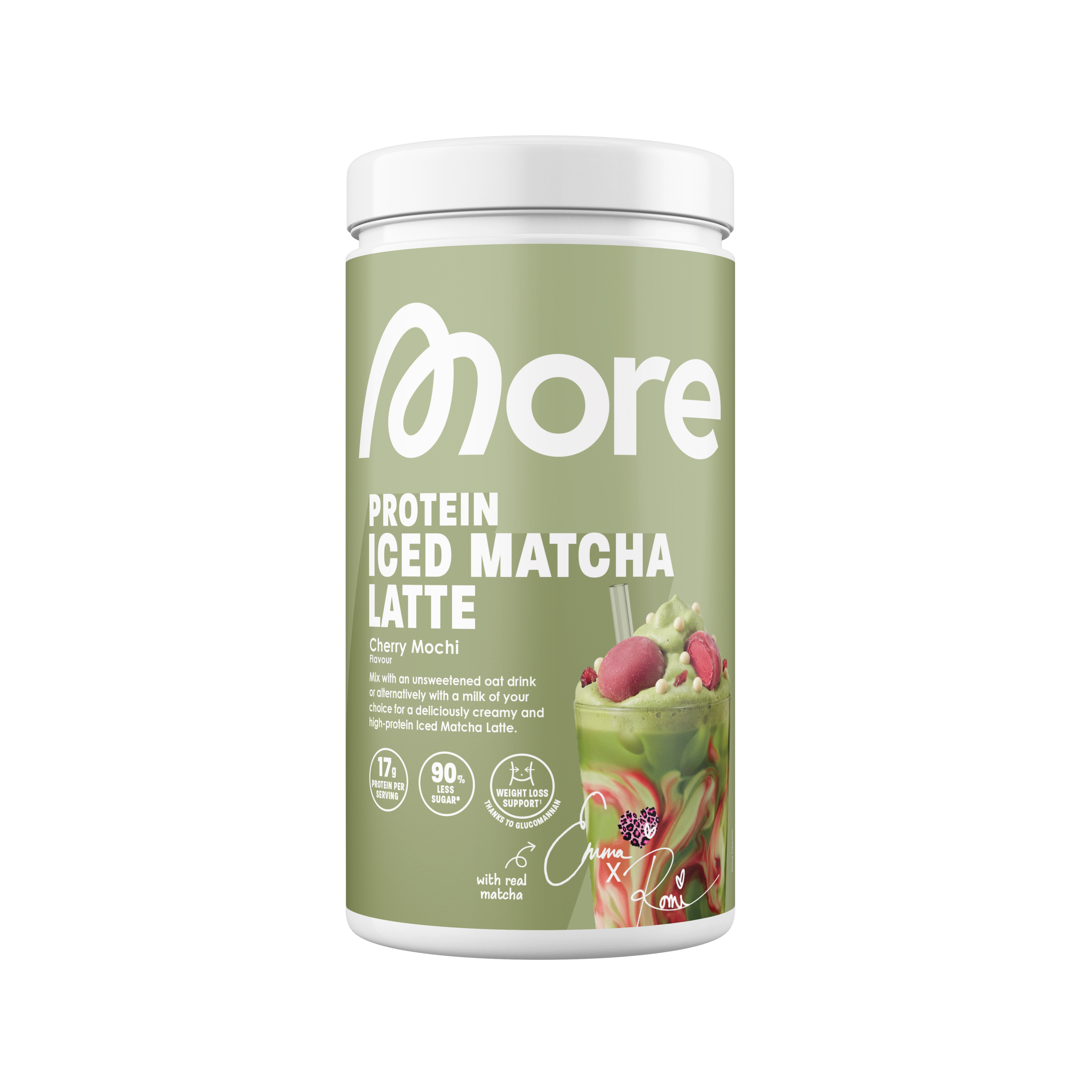 More Protein Iced Matcha Latte (500g) Cherry Mochi (Limited) 500g