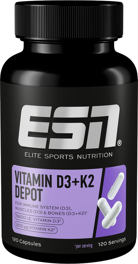 ESN Vitamin D3 + K2 Depot Kapseln (120 Stück)